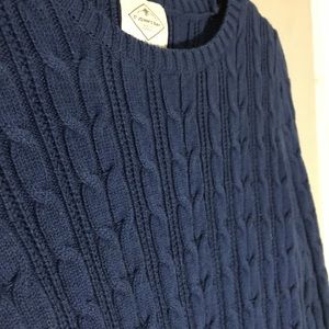 Fitted navy sweater